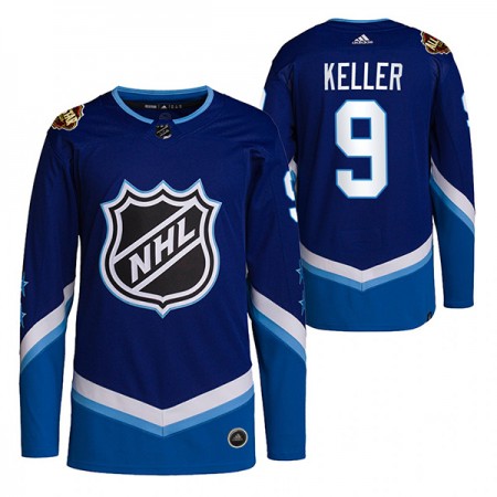 Arizona Coyotes Clayton Keller 9 2022 NHL All-Star Blauw Authentic Shirt - Mannen